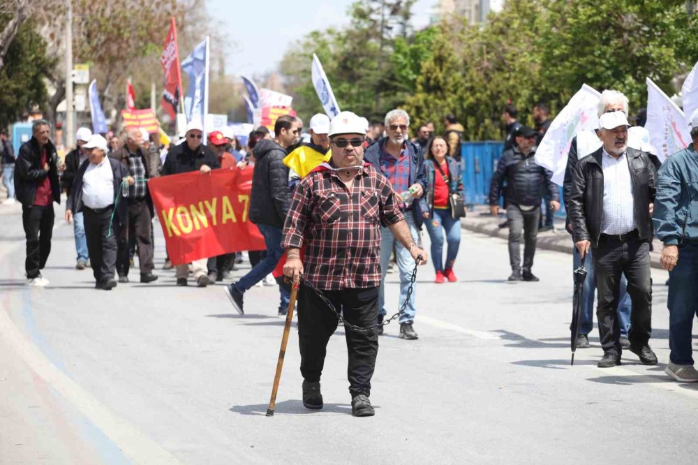 Konya’da 1 Mayıs coşkusu: Emekçiler halaylarla kutladı