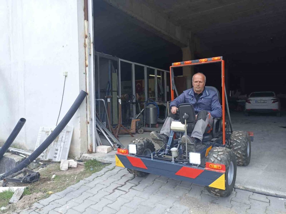 Ankaralı emekli usta kendi imkânlarıyla 3 go-kart aracı üretti