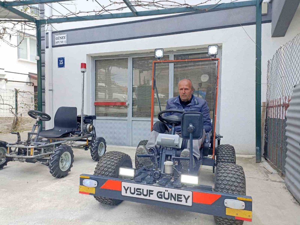 Ankaralı emekli usta kendi imkânlarıyla 3 go-kart aracı üretti