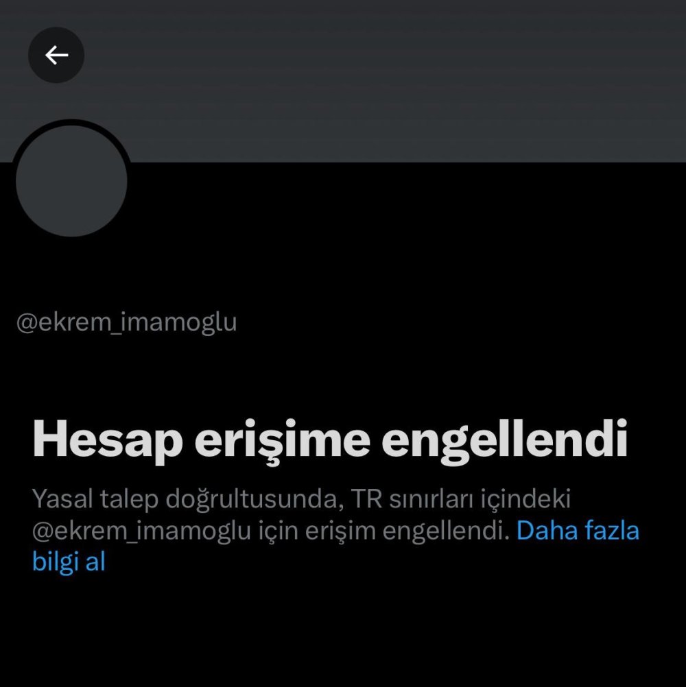 Ekrem İmamoğlu’nun X hesabına erişim engeli getirildi