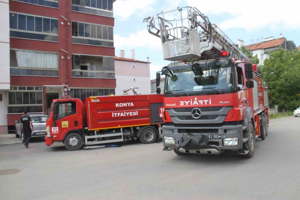 Konya’da peş peşe yangın: Bir kadın hastaneye kaldırıldı, ofis binası kullanılamaz hale geldi