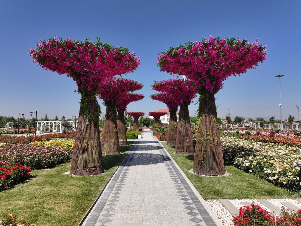 Mevlana Gül Parkı yeni sezona merhaba dedi