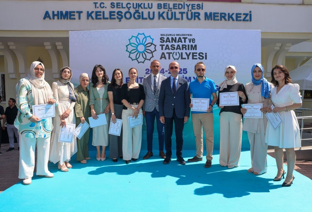 Selçuklu Sanat ve Tasarım Atölyesi’nde sergi ve mezuniyet