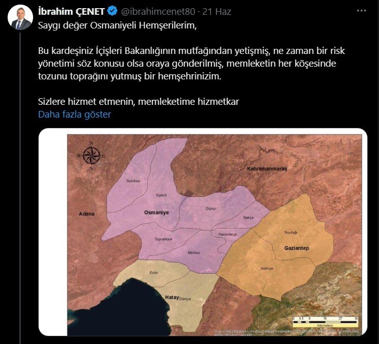 Osmaniye'nin Büyükşehir Haritası Tartışma Yarattı