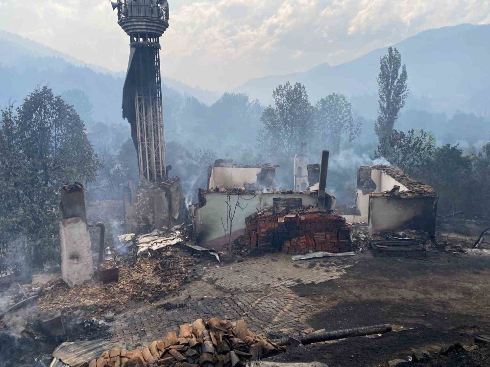 3 gündür devam eden yangını yağmur söndürdü