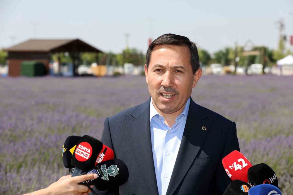 Karatay Lavanta Bahçesi klasiği: Başkan basınla buluştu