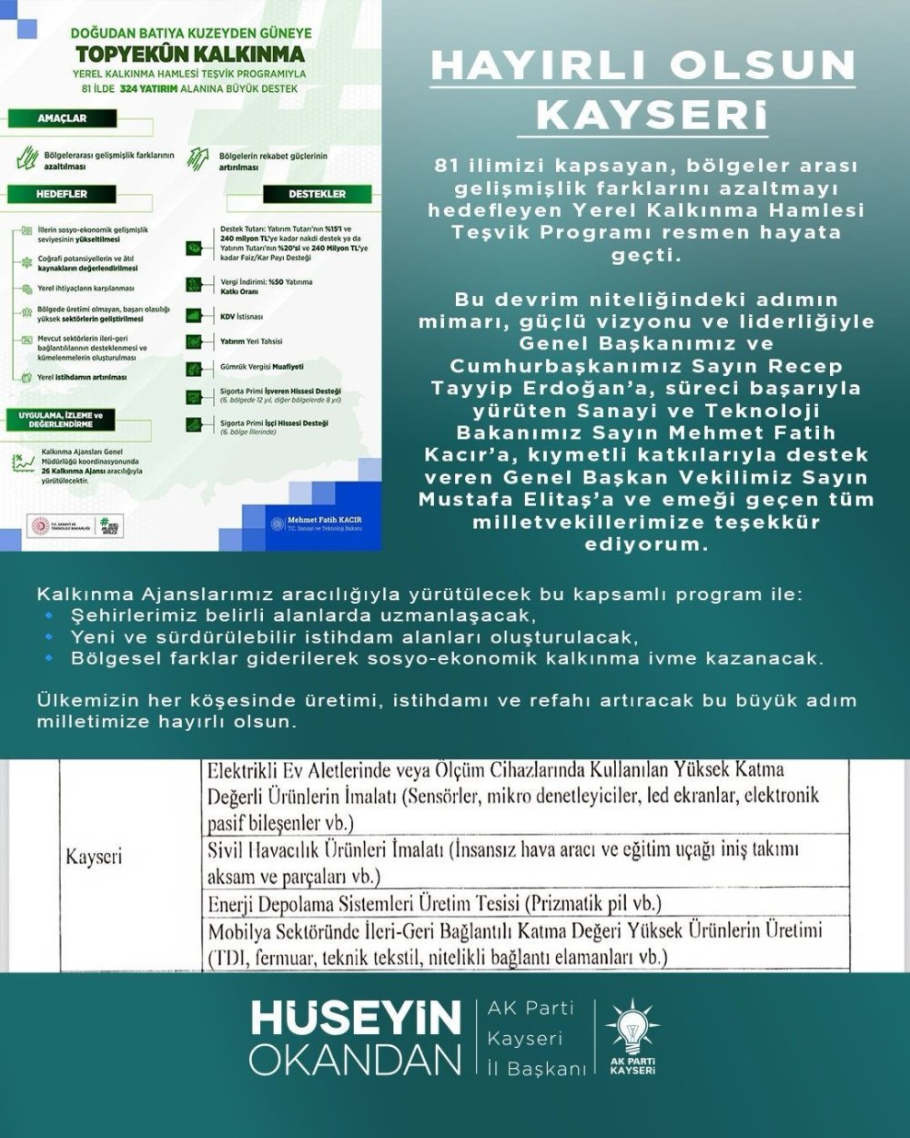 Kayseri'ye piyango vurdu! İHA parçaları üretilecek