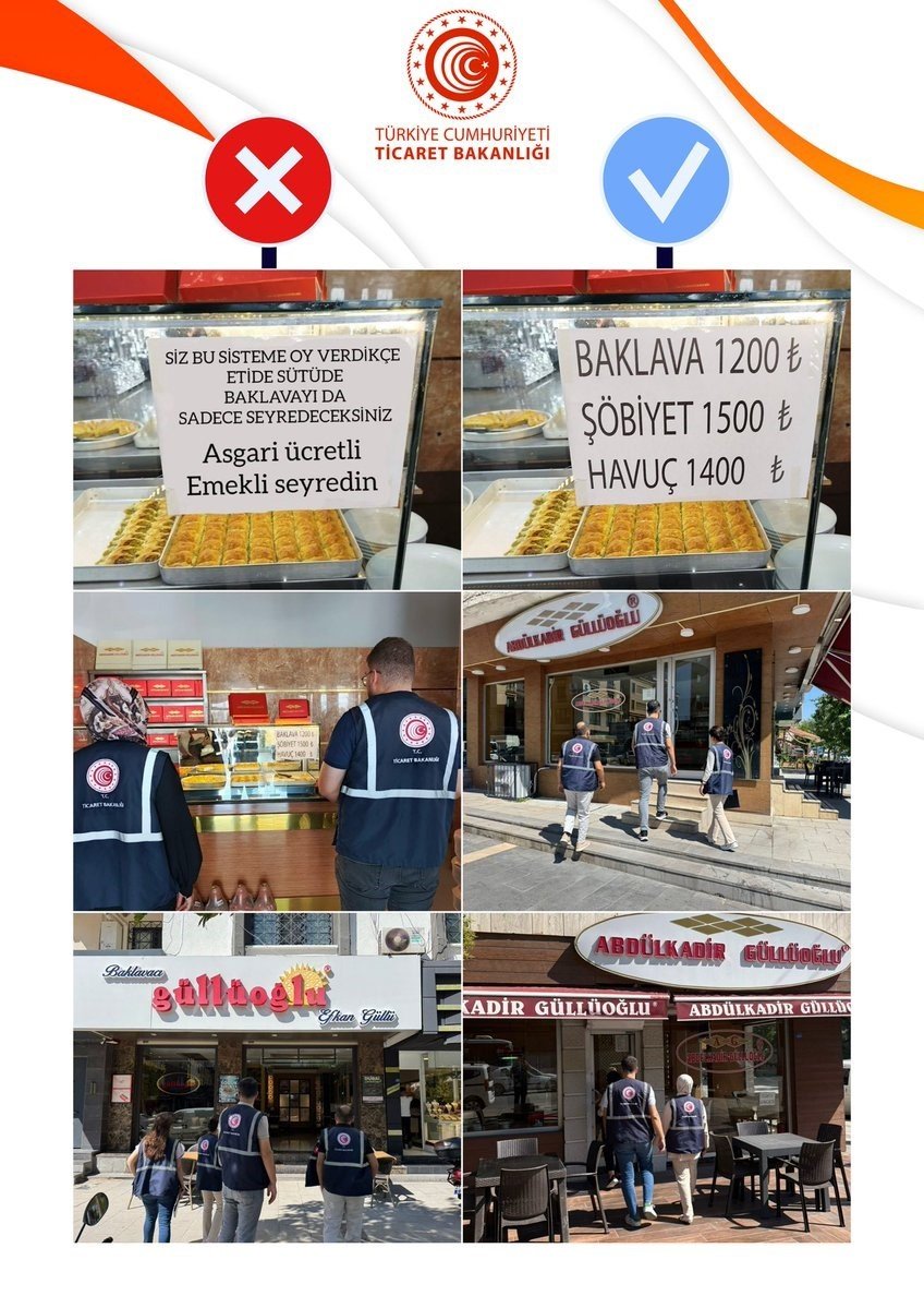 Tatlı tezgahı görseline Bakanlıktan inceleme: Dijital müdahale tespit edildi