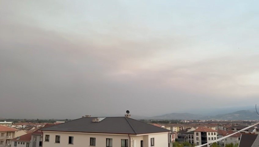 Bursa’yı duman ve kül kapladı