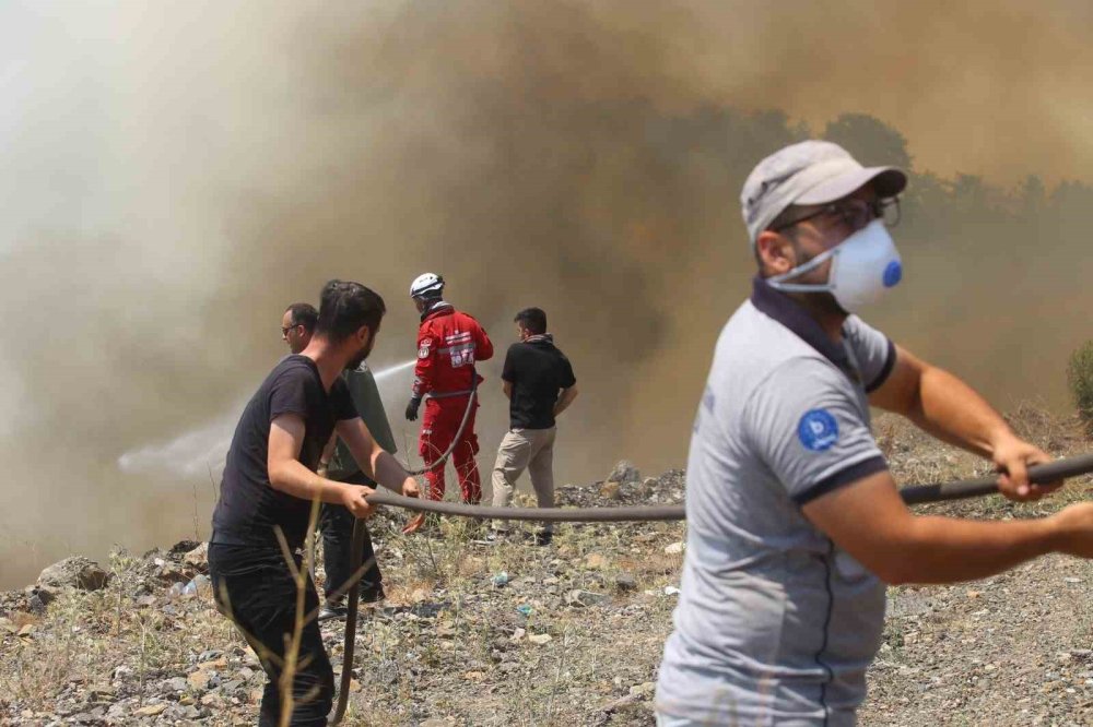 Bursa yangını yeniden alevlendi