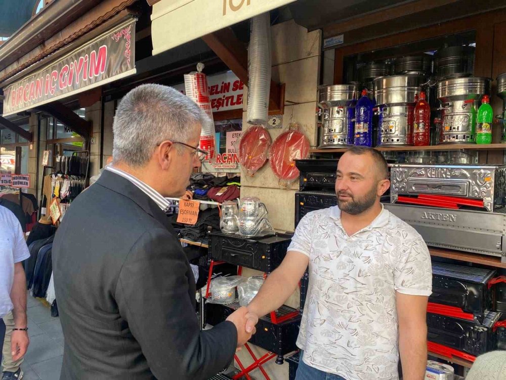 AK Parti Kayseri Milletvekili Çopuroğlu; Meram'da esnafla buluştu