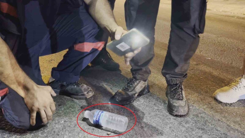 Kazada kopan parmağı telefon feneriyle aradılar