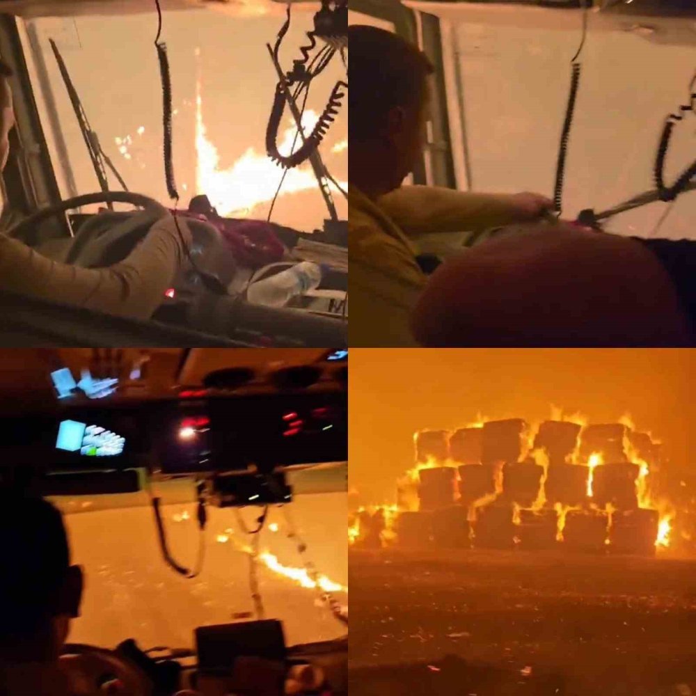 Silifke’deki orman yangınında ekiplerin zor anları