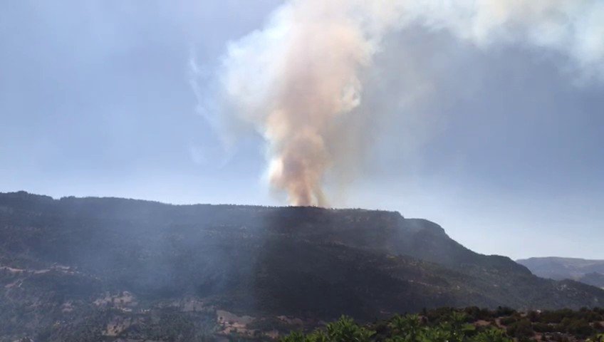 Ermenek ve Sarıveliler’de Orman Yangını: Karadan ve Havadan Müdahale Sürüyor