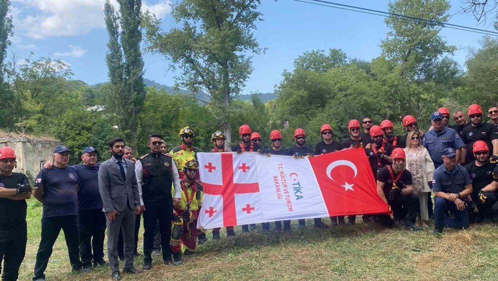 Konya İtfaiyesi'nden Gürcistan’da arama kurtarma eğitimi