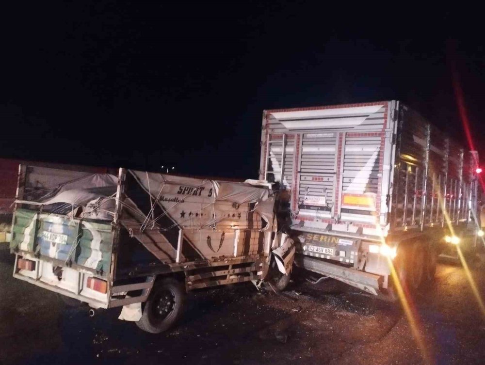 Konya Bu Manzaraya Neredeyse Alıştı! Arkadan Çarptı