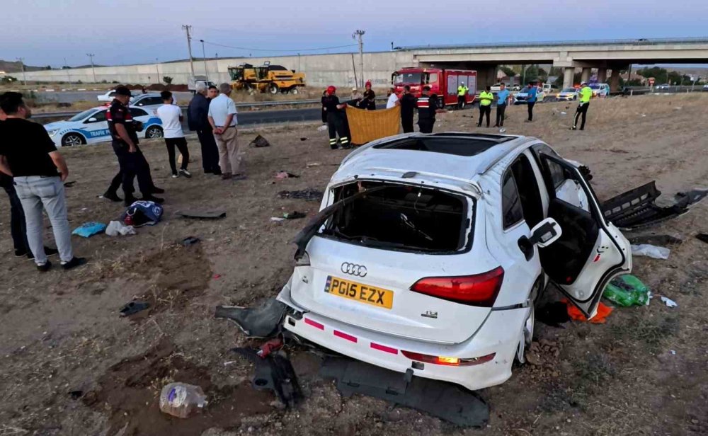 Aksaray’da gurbetçi ailenin aracı takla attı: 1 ölü, 4’ü ağır yaralı