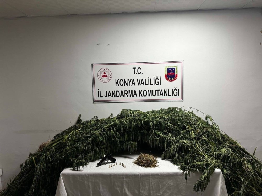 Konya’da jandarma ve polisten ortak zehir operasyonu