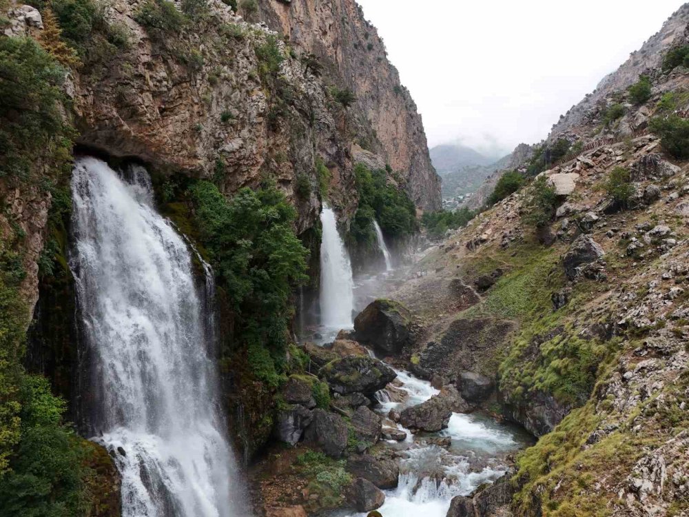 Kapuzbaşı Şelalesi havadan görüntülendi