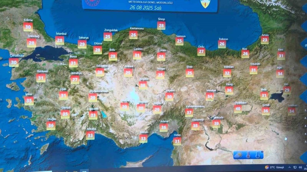 Meteoroloji’den yeni hava tahmini: Sıcaklıklar düşüyor