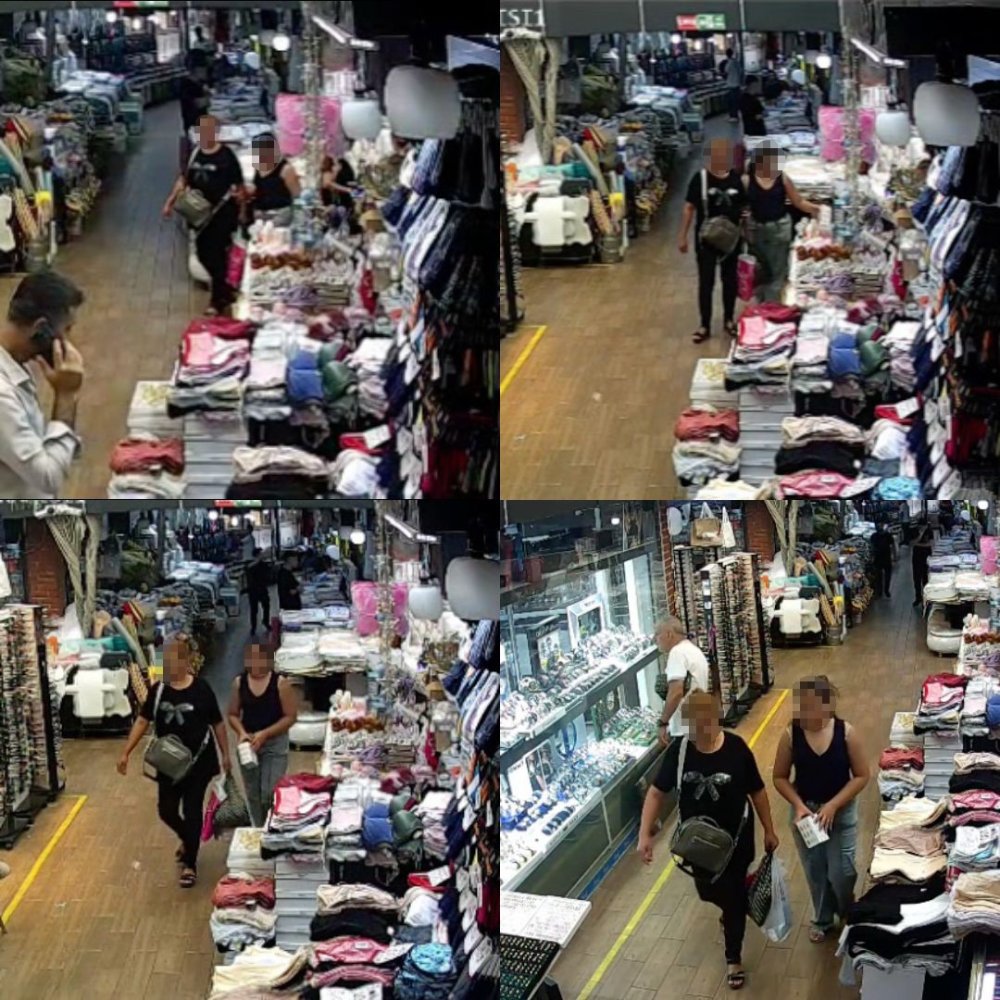 Oyuncakçının önünden geçen kız çocuğu, saniyeler içinde oyuncağı çaldı