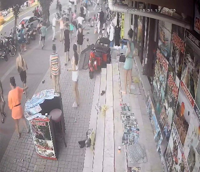 Alanya esnafı ile turistler arasında taşlı sopalı kavga! İş yeri mühürlendi