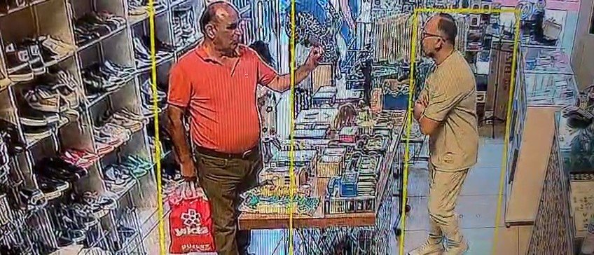 Müşteri gibi geldi, ayakkabıyı çalıp gitti