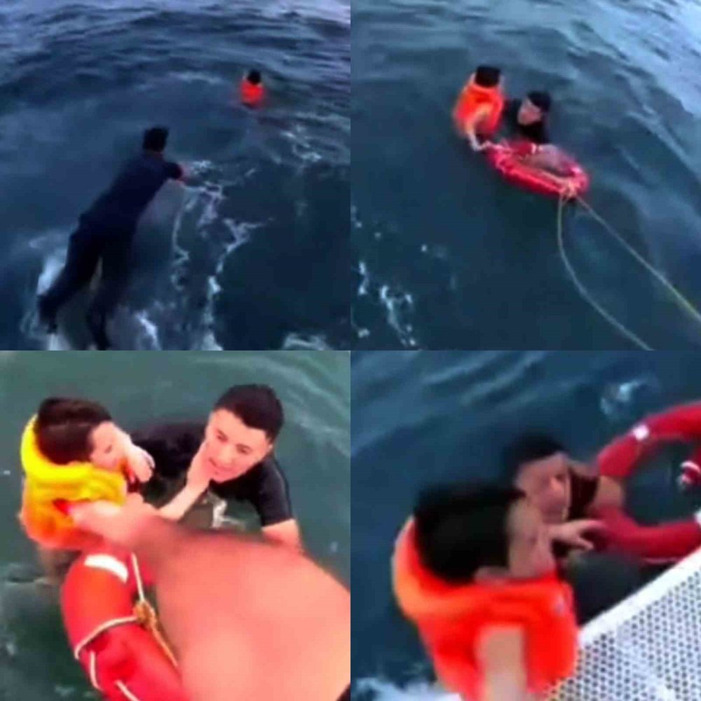 6 yaşındaki çocuk denizde bin 200 metre sürüklendi