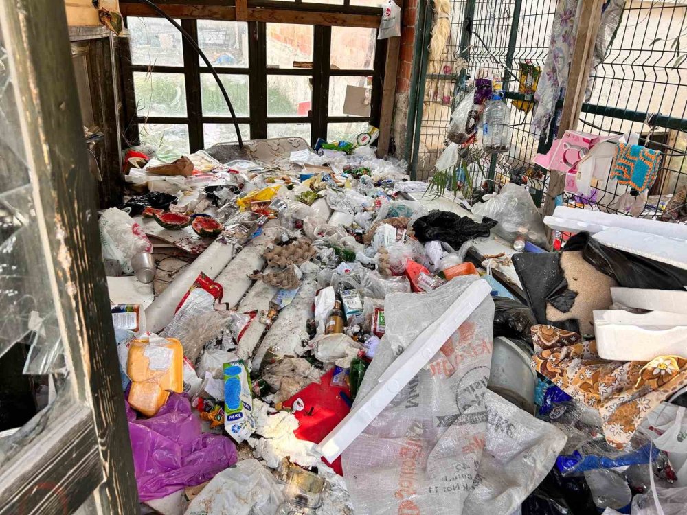 Ankara’da çöp dolu ev mahalleyi ayağa kaldırdı