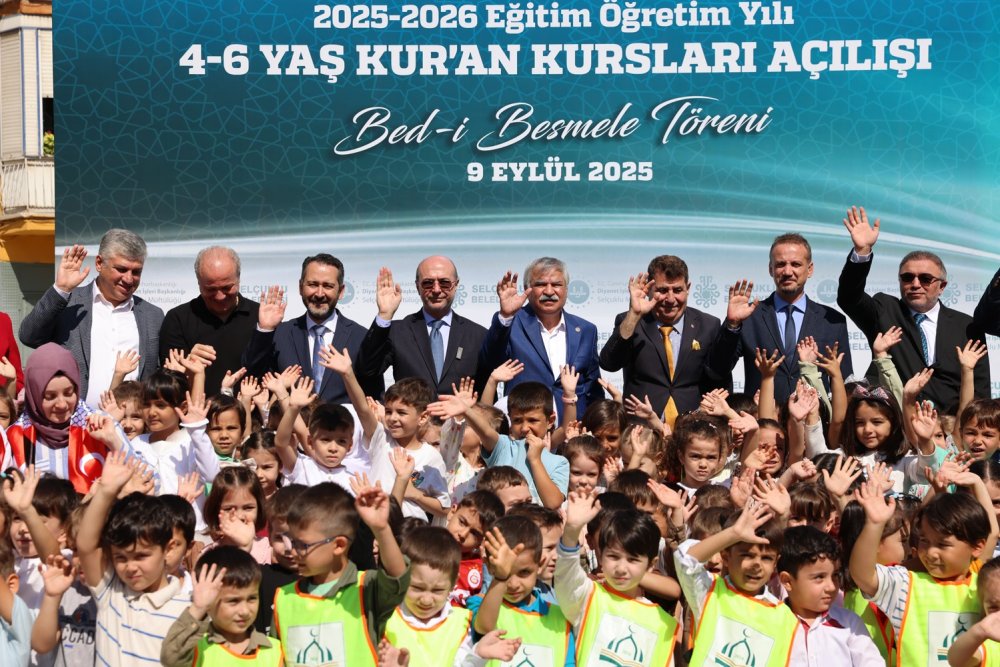 Konya’da 4-6 Yaş Kur’an Kurslarında Yeni Dönem “Besmele” ile Başladı