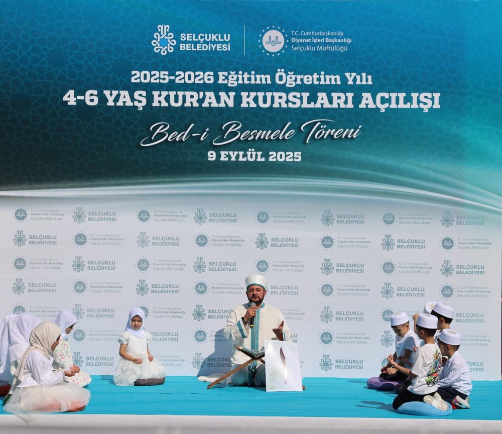 Konya’da 4-6 Yaş Kur’an Kurslarında Yeni Dönem “Besmele” ile Başladı