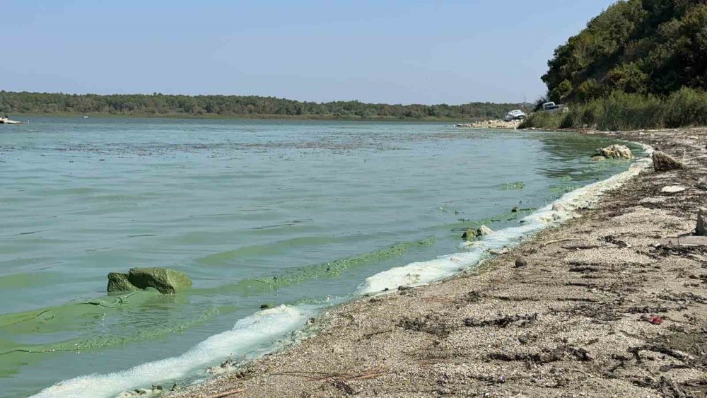 Kentin en büyük içme suyu kaynağında endişelendiren görüntü