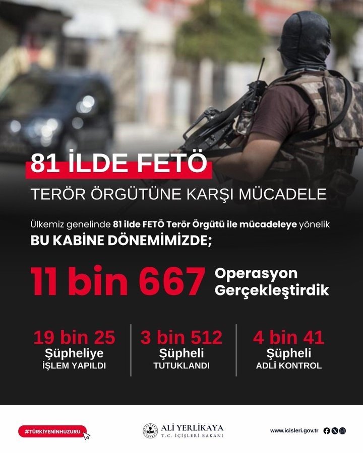 İçişleri Bakanı oldu FETÖ'ye 11 bin 667 operasyon düzenledi