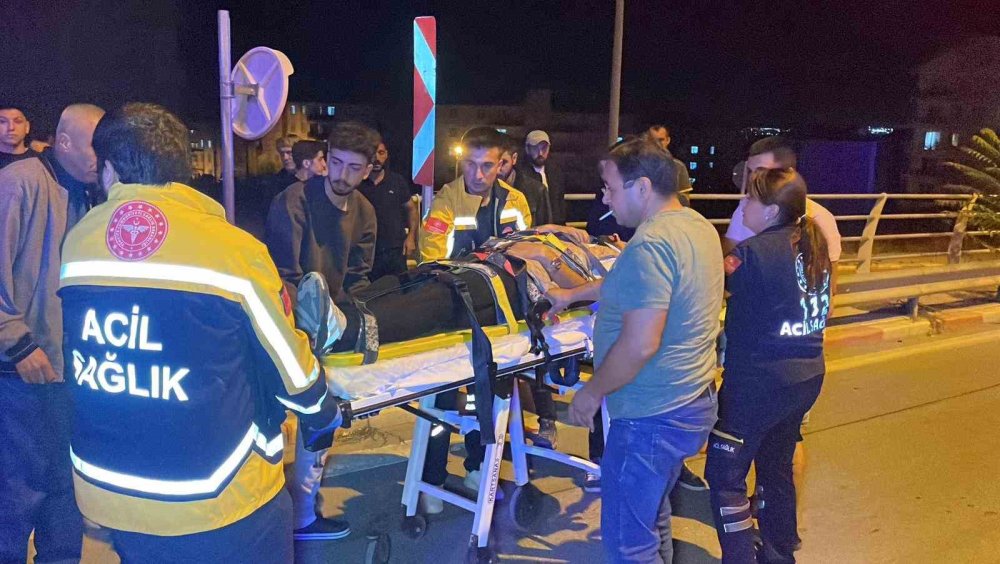 Konya plakalı araç Karaman'da üstgeçidi savaş alanına çevirdi