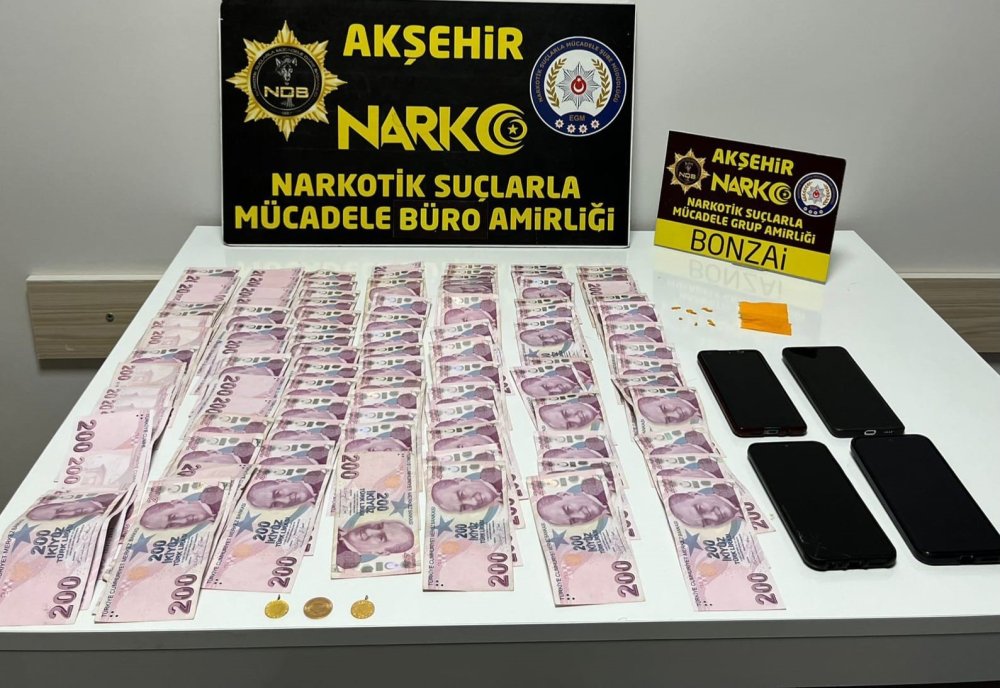 Akşehir’de 2 kişi uyuşturucudan tutuklandı