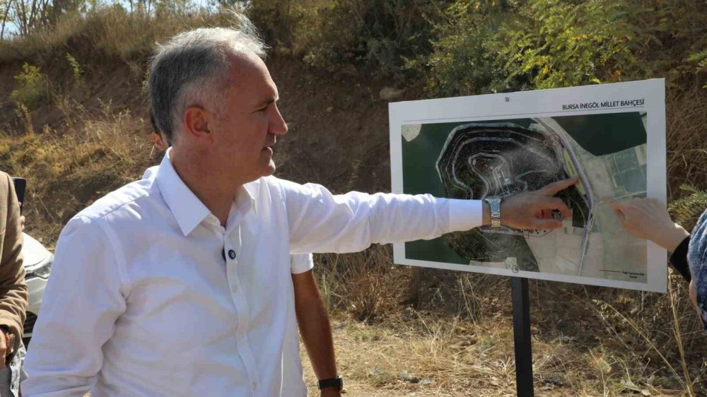 İnegöl'e 63 futbol sahası büyüklüğünde Millet Bahçesi