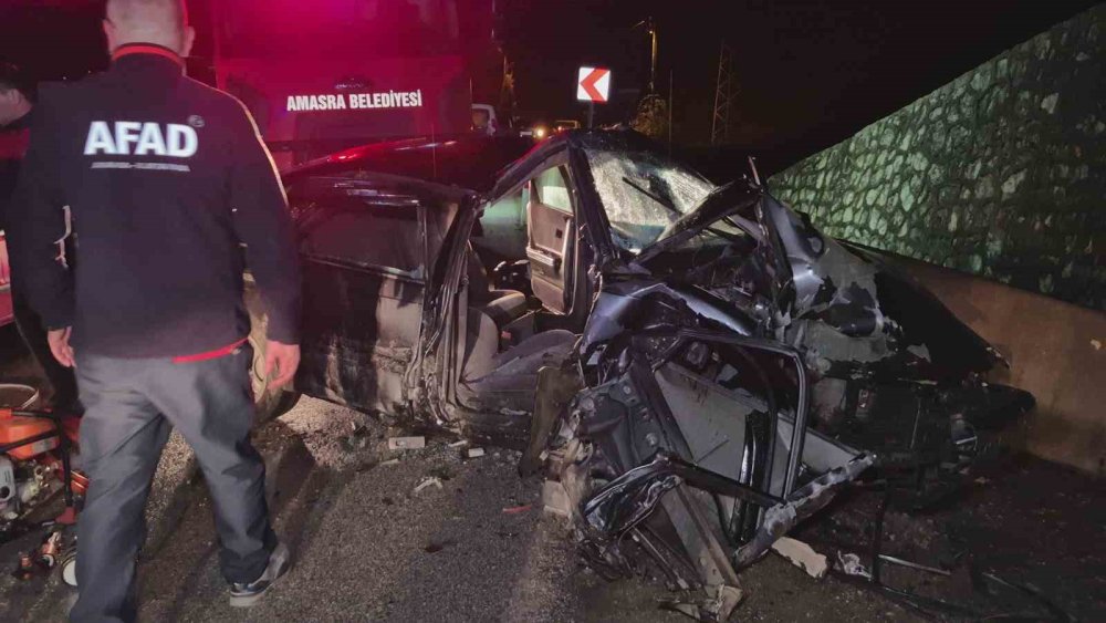 Yağmur yağdı Bartın'da kaza oldu