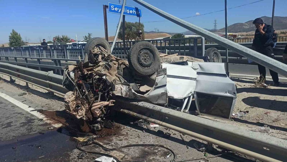 Otomobil takla attı: Ağır yaralı şahıs Konya'ya sevk edildi
