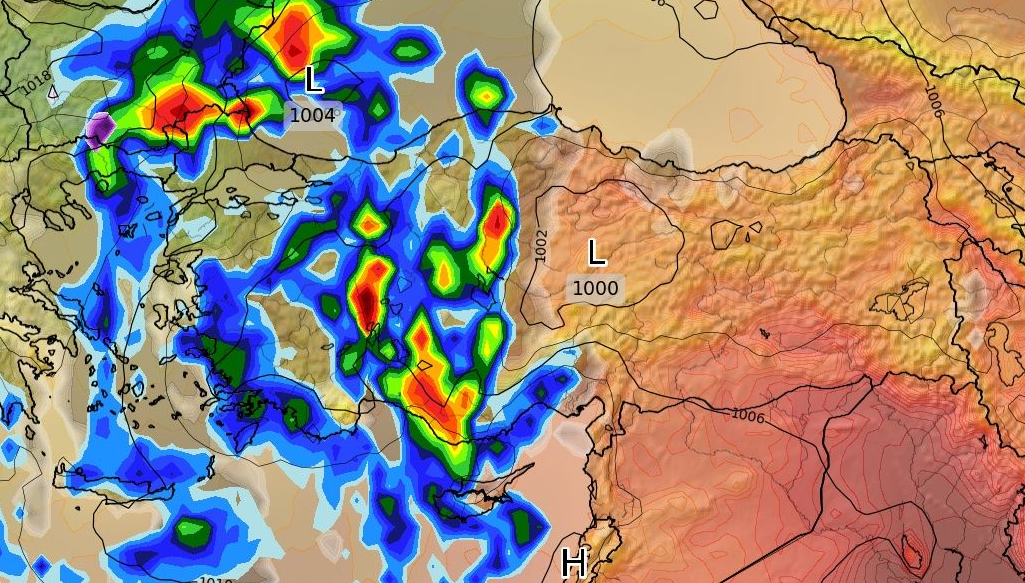 Konya'da 8 Ekim tarihinde yoğun yağmur bekleniyor.