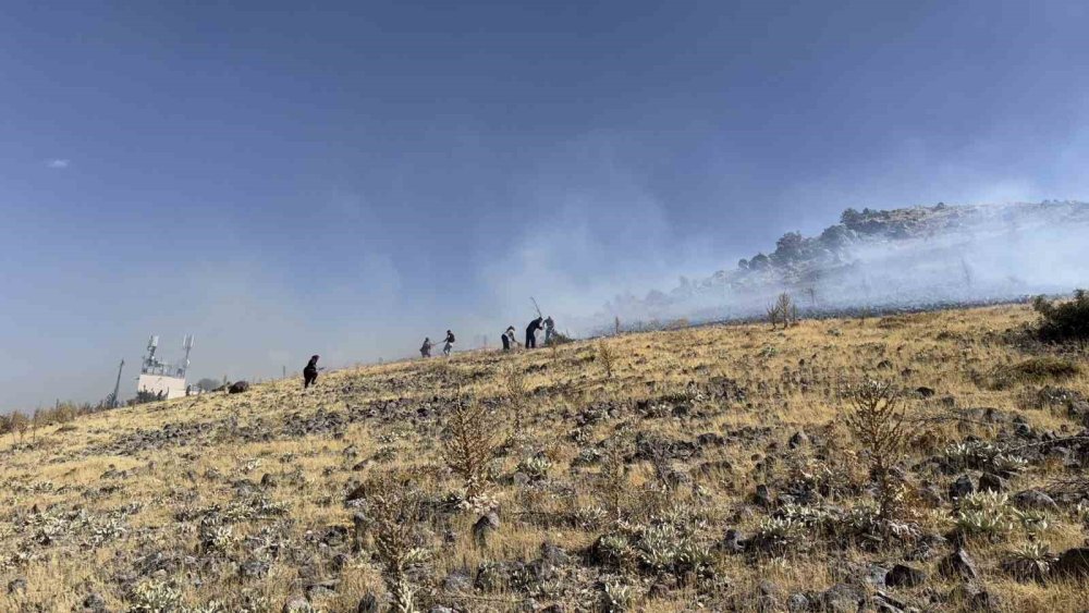Piknik yapan çocuklar yangın çıkardı