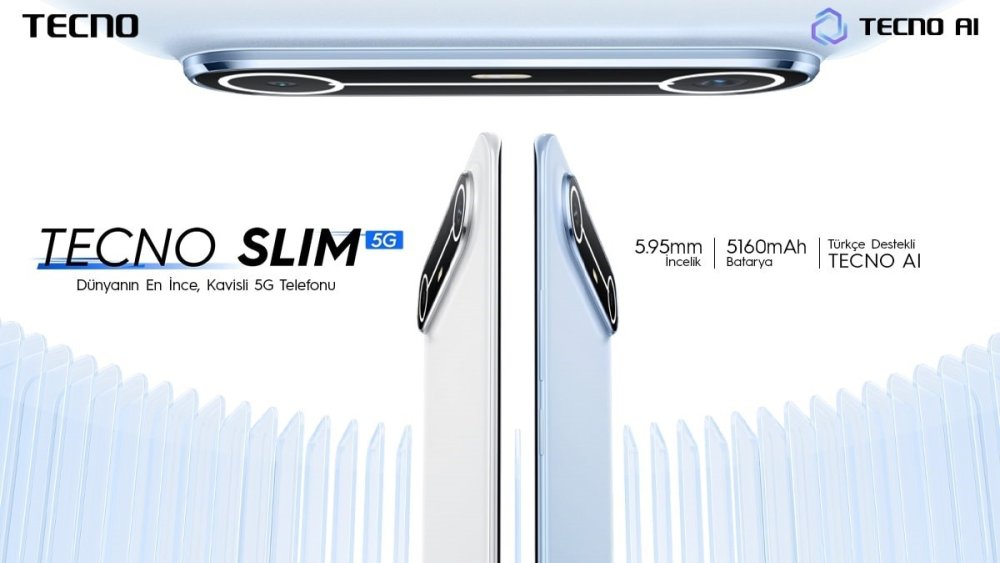 TECNO'dan Türkiye'de Bir İlk: Dünyanın En İnce Kavisli 5G Telefonu Satışta