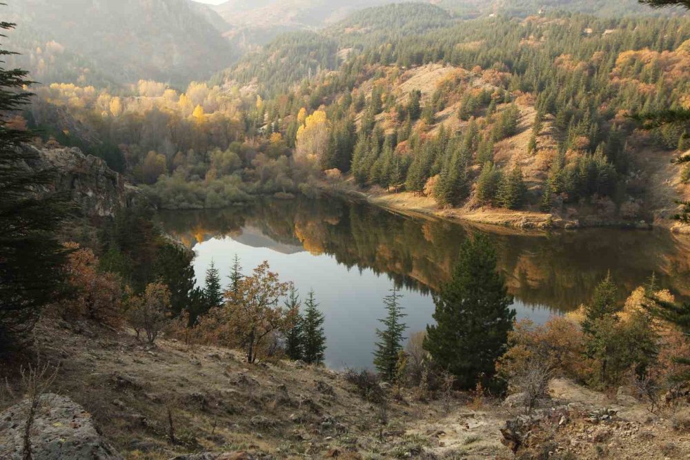 Afyonkarahisar’da Sonbahar Büyüsü: Doğa Adeta Renk Cümbüşüne Büründü