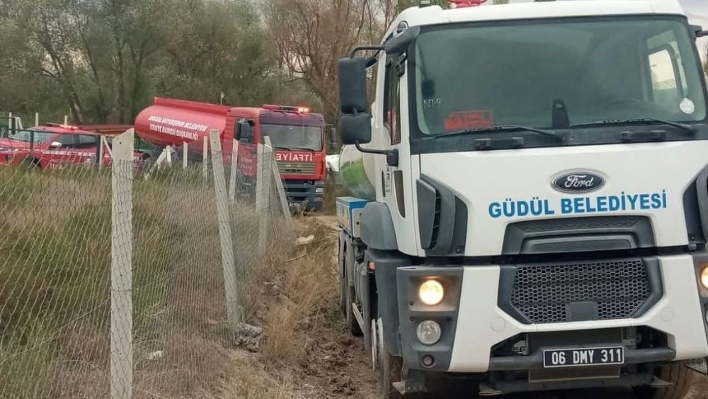 Ankara'da hobi bahçesi sorunsalı! Yangın çıktı