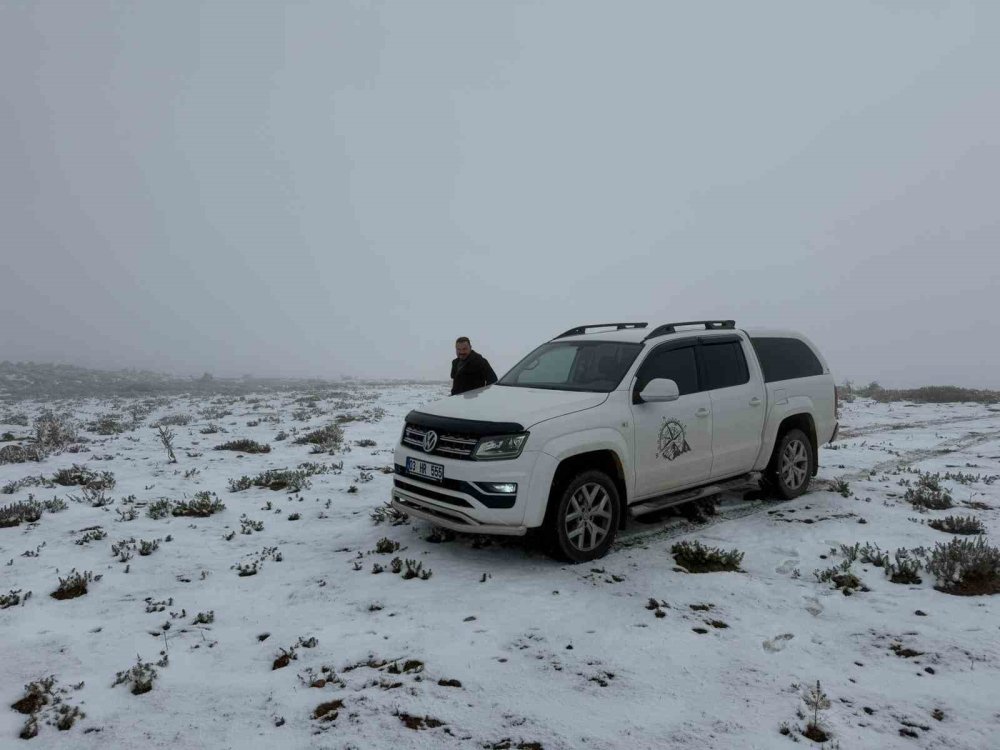 Emirdağ'a kar çok yakıştı