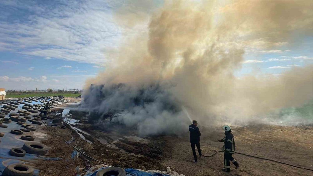 Ateş Düştüğü Yeri Yaktı: 300 Ton Hasat Alevlerle Yok Oldu