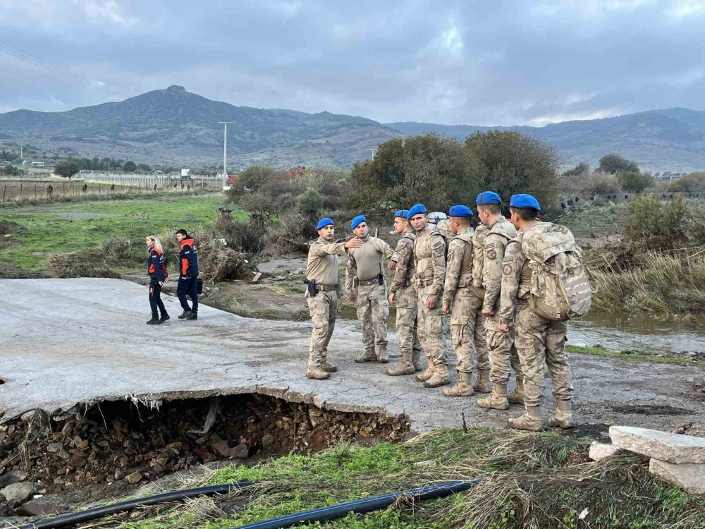 Foça’da yaşanan selin yeni görüntüleri ortaya çıktı