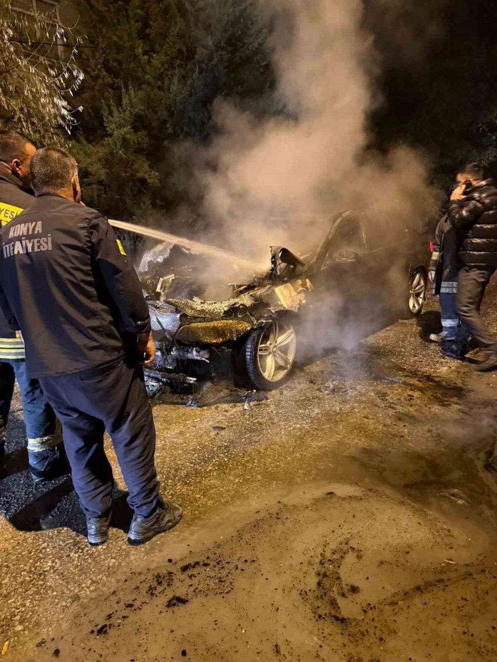 Karapınar'da BMW'nin acı sonu