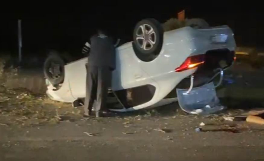 Ereğli Şeker Fabrikası Mevkiinde Otomobil Takla Attı: 3 Yaralı