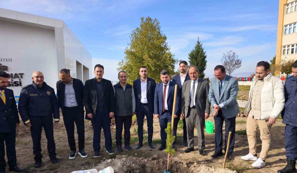 Beyşehir'de fidanlar toprakla buluştu