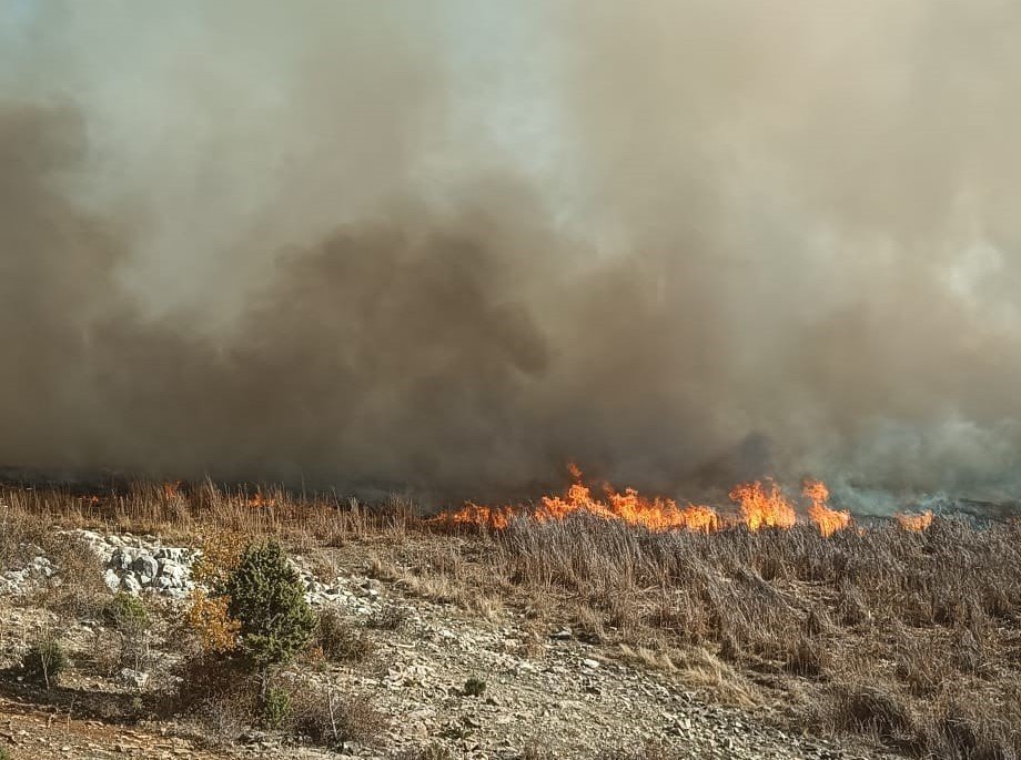Gölü kuruyor etrafı yanıyor